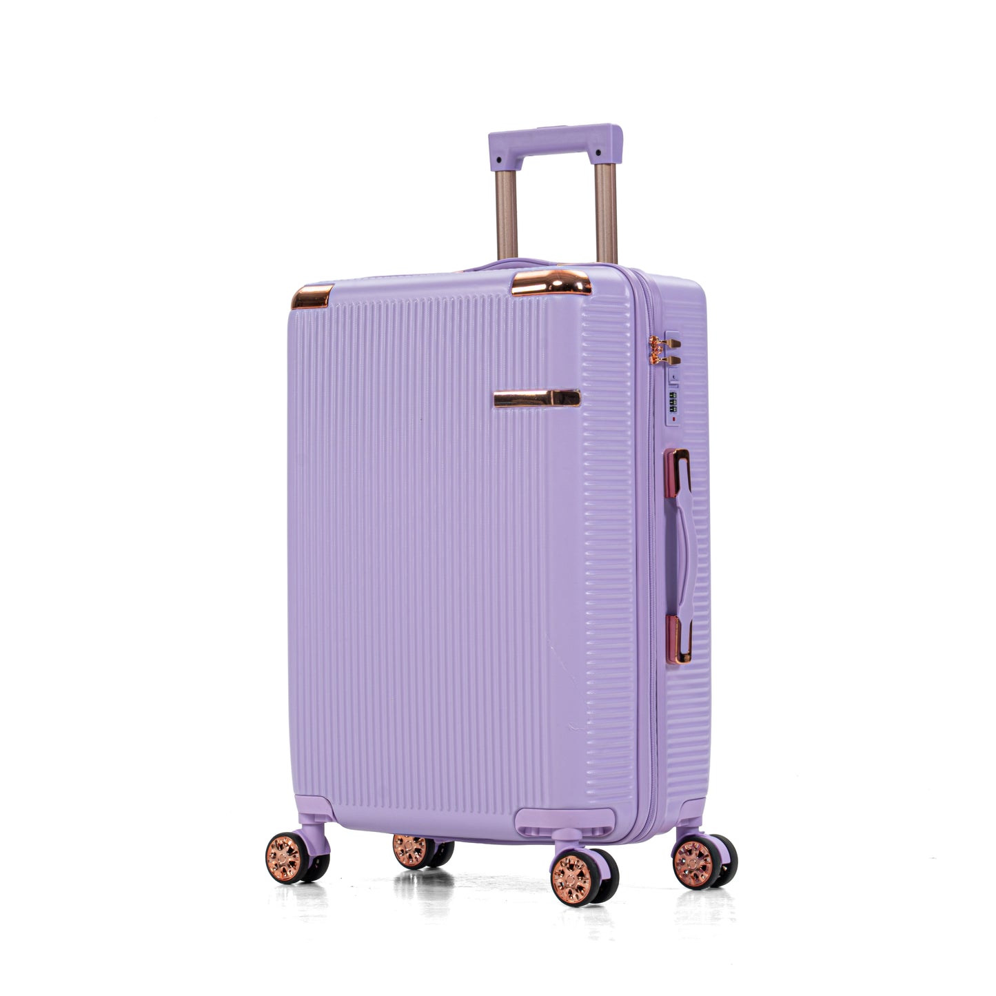 4-piece hard luggage, 360 ° dual rotating four-wheel luggage, password lock, lightweight universal wheel luggage, portable luggage. image 3
