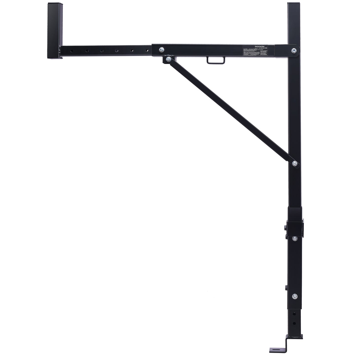 Truck Rack, 19-34inch Extendable Truck Ladder Rack, 38.6"-43.6" Adjustable Height, 250 lbs Capacity Steel Ladder Rack for Truck, Heavy Duty Truck Bed Rack for Kayak, Surfboard, Lumber, Ladder image 1