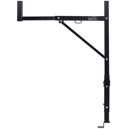 Truck Rack, 19-34inch Extendable Truck Ladder Rack, 38.6"-43.6" Adjustable Height, 250 lbs Capacity Steel Ladder Rack for Truck, Heavy Duty Truck Bed Rack for Kayak, Surfboard, Lumber, Ladder image 1