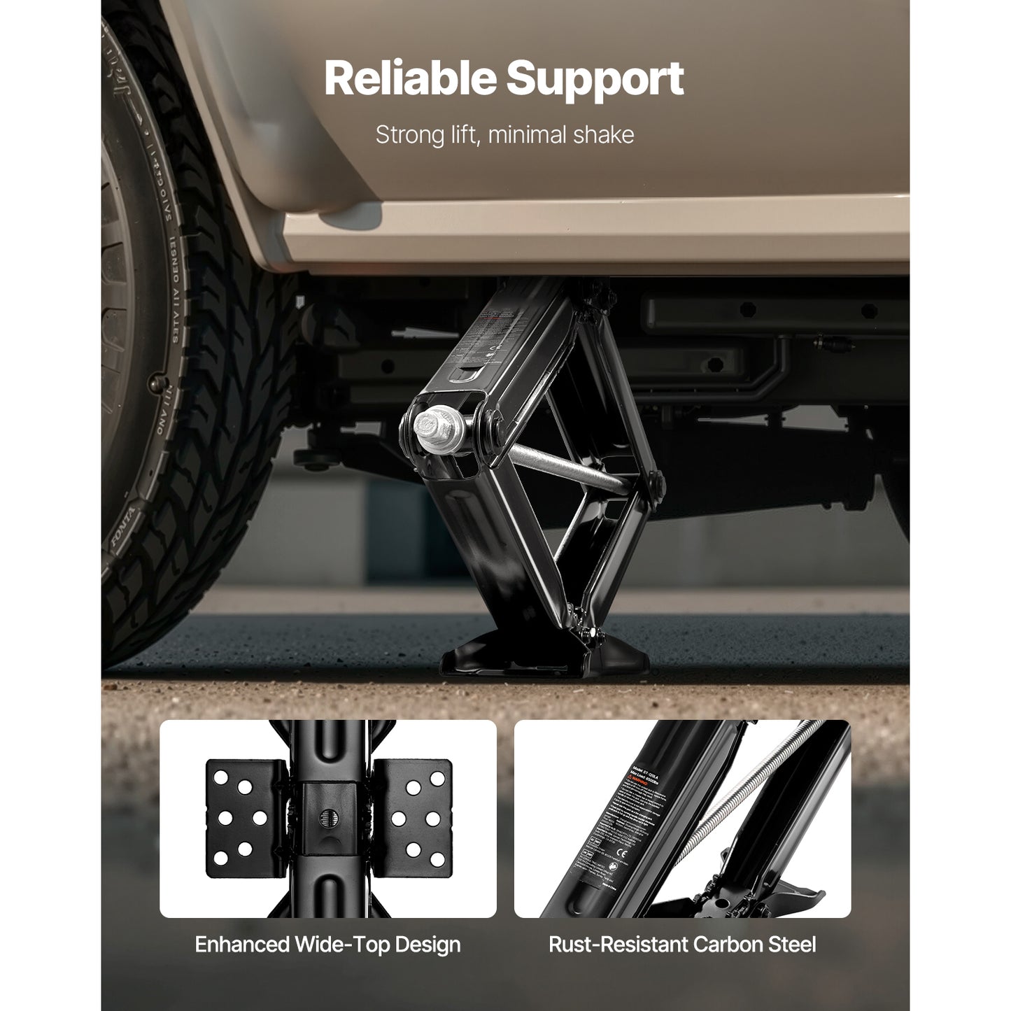 RV Scissor Jacks 5000 lbs 23.4 in RV Stabilizer Leveling Scissor Jacks Set of 2 image 9