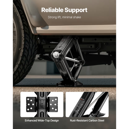 RV Scissor Jacks 5000 lbs 23.4 in RV Stabilizer Leveling Scissor Jacks Set of 2 image 9