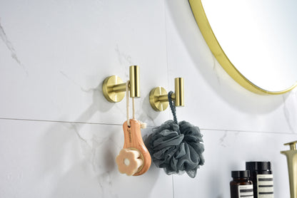 2-Pack Wall-Mounted Stainless Steel Bathroom Towel Hooks/Coat Hooks for Bathroom, Bedroom, Kitchen image 11