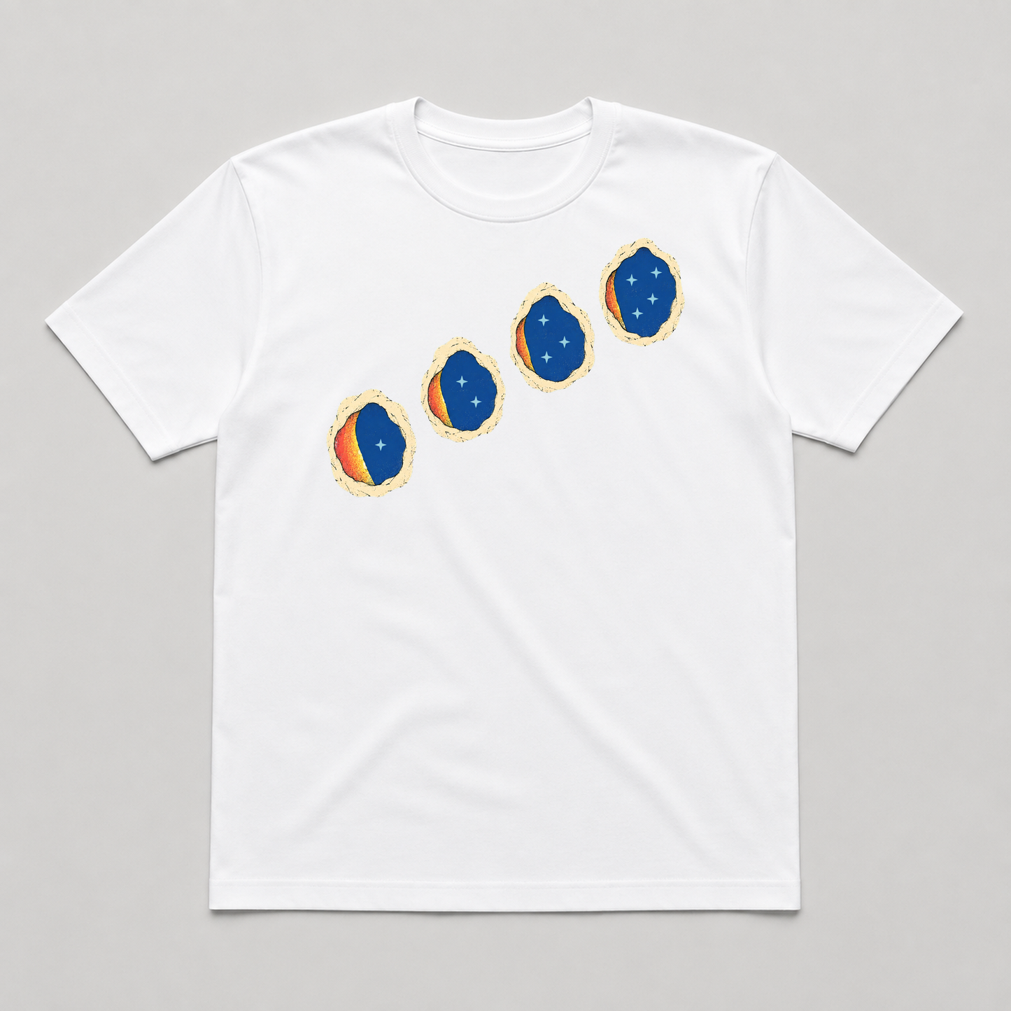 Dark Adaptation Relay Stargazing Graphic T-Shirt - POD-20260810-141_white_front_mockup