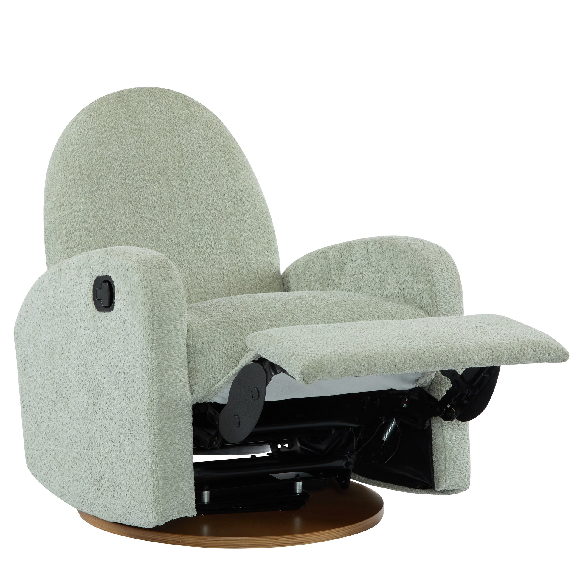 360 Swivel and Glider Recliner Chair-Light Green image 3