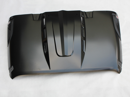 The Avenger Style Replacement Hood Compatible with 2007-2017 Jeep Wrangler JK JKU Unlimited Rubicon Black image 7