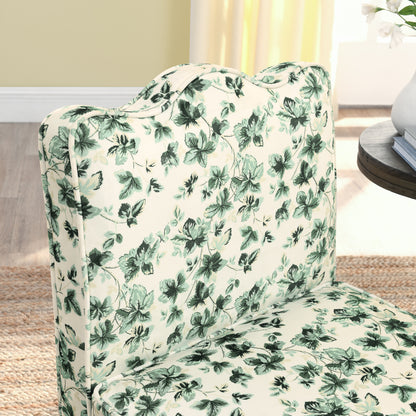 Flannel single dining chair with soft seat cushion and backrest, no armrests, matching pillow can be used as waist cushion, this dining chair can be used in the living room - GREEN image 4
