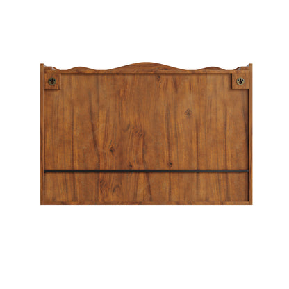 35.4"Retro 2 Door Sliding Cabinet Three Layers of Storage Space,Suitable for Bathrooms,Kitchens,Dining Rooms,Brown image 7