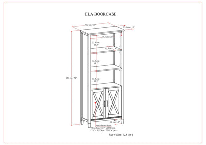 Ela - Bookcase - Smoky Brown image 8