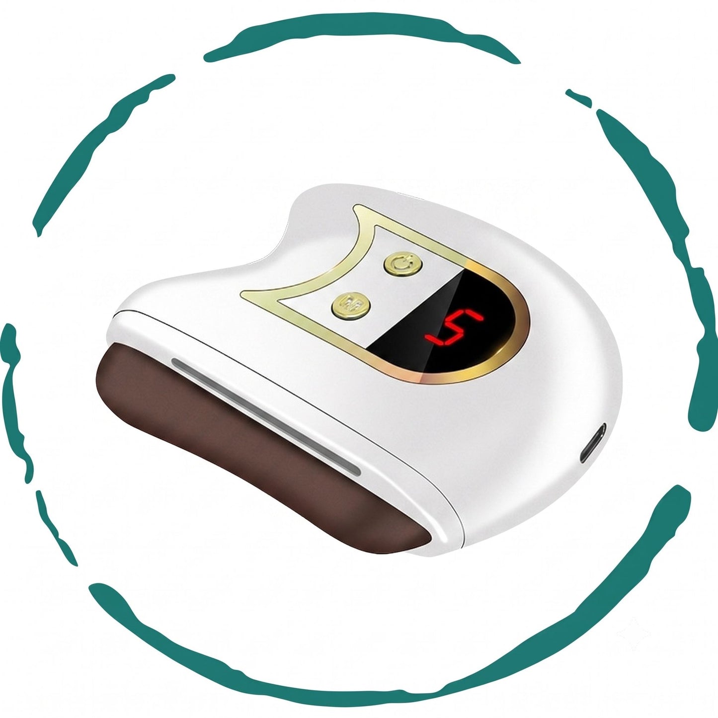 Electric Gua Sha Facial Sculpting Device - Anti-Aging Skin Care Massager with Heat, Vibration, & Red Light Therapy for W image 1
