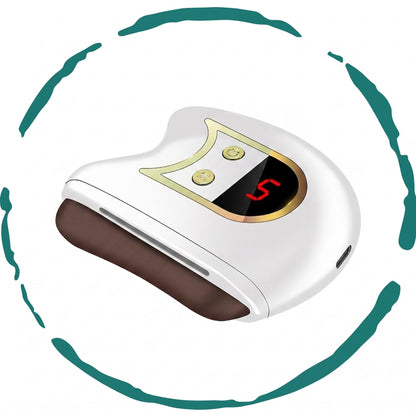 Electric Gua Sha Facial Sculpting Device - Anti-Aging Skin Care Massager with Heat, Vibration, & Red Light Therapy for W image 1
