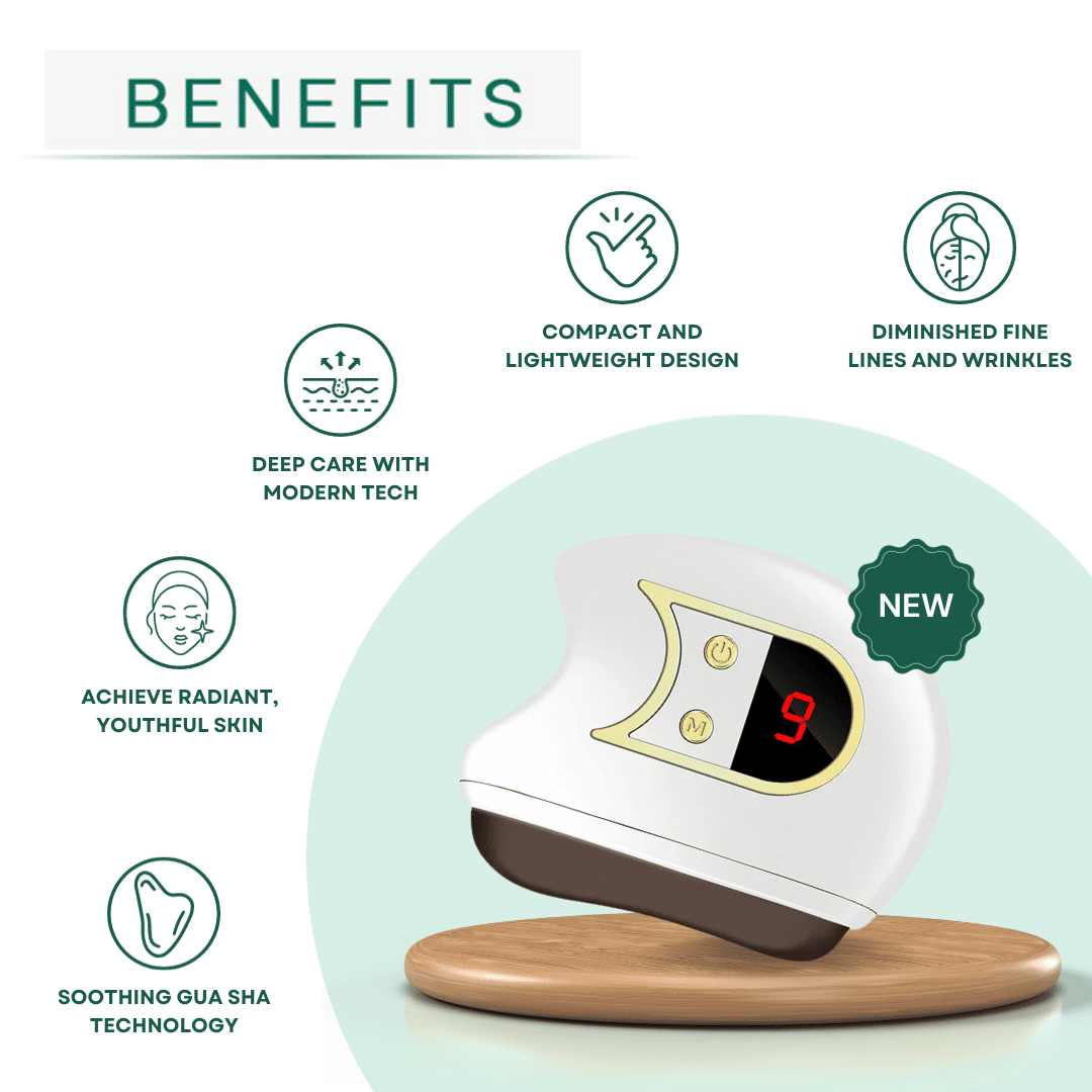 Electric Gua Sha Facial Sculpting Device - Anti-Aging Skin Care Massager with Heat, Vibration, & Red Light Therapy for W image 5