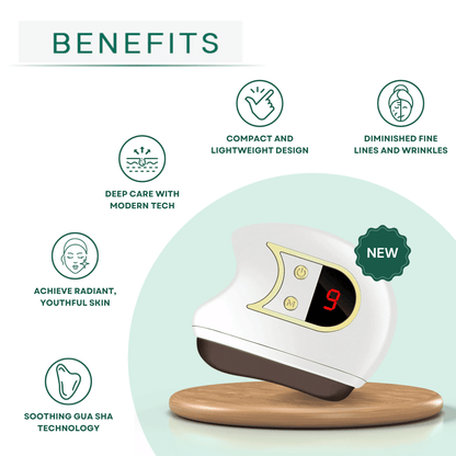 Electric Gua Sha Facial Sculpting Device - Anti-Aging Skin Care Massager with Heat, Vibration, & Red Light Therapy for W image 5