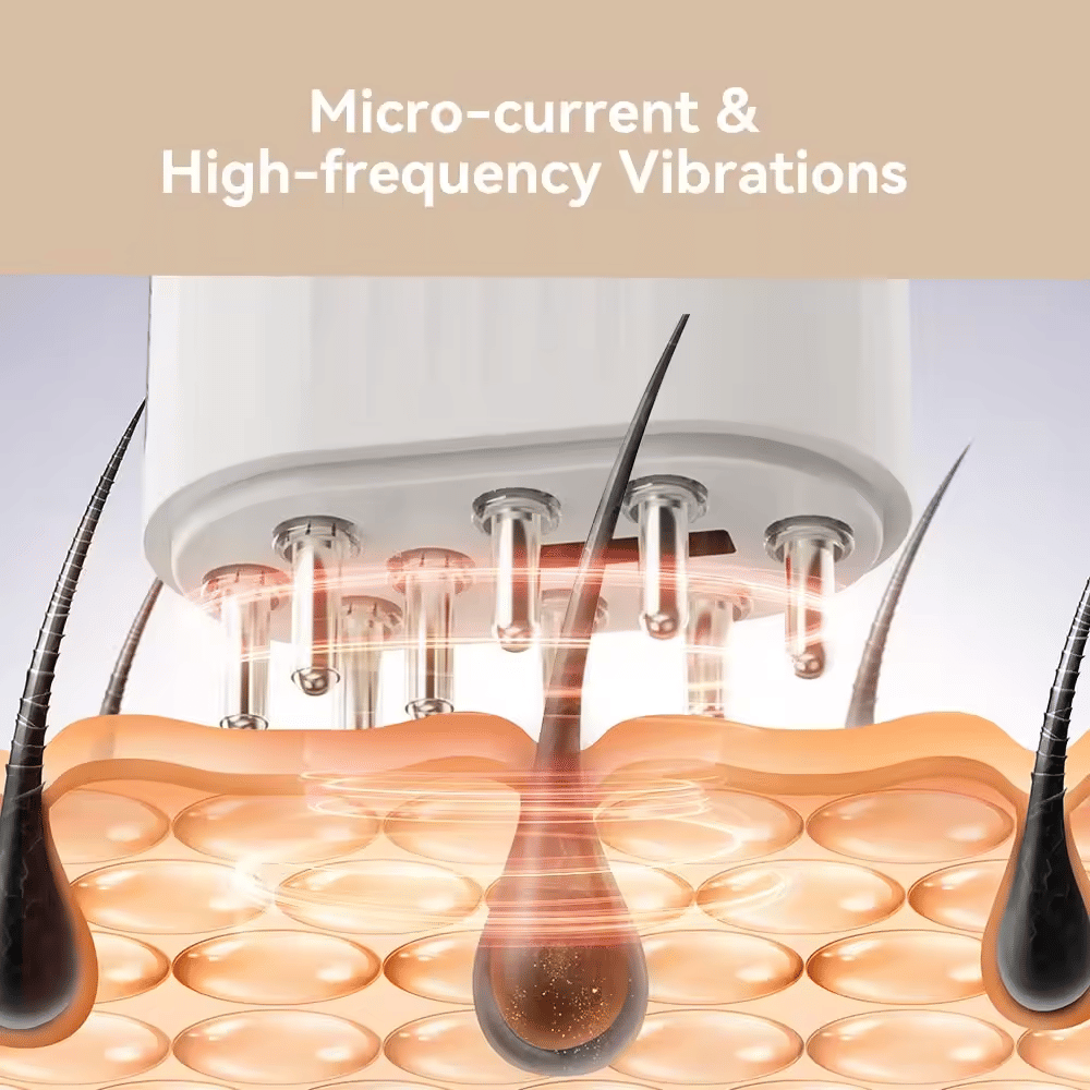 Electric Oil Applicator Scalp Massager 2 in 1 for Hair Growth - Rechargeable Waterproof Vibrating Hair Serum Comb image 7