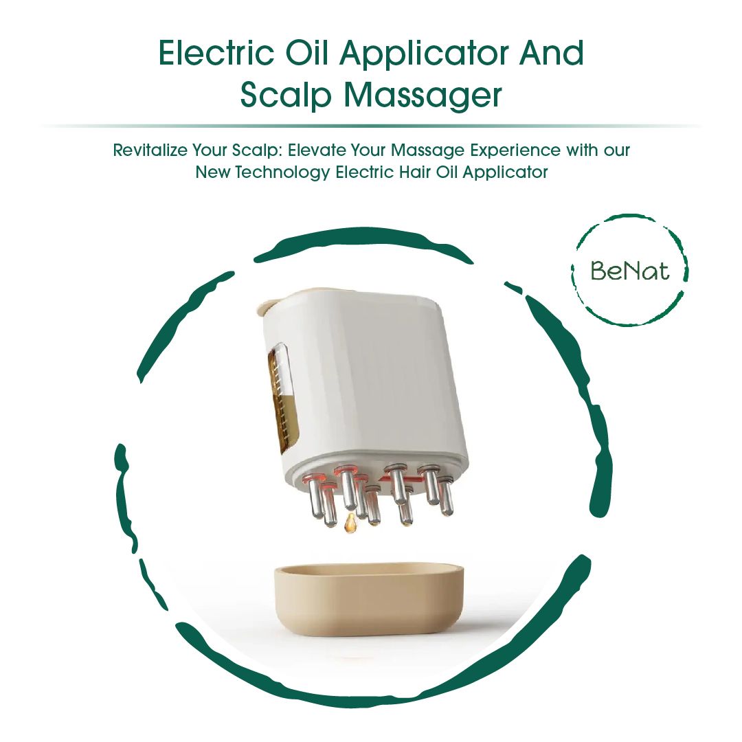 Electric Oil Applicator Scalp Massager 2 in 1 for Hair Growth - Rechargeable Waterproof Vibrating Hair Serum Comb image 2