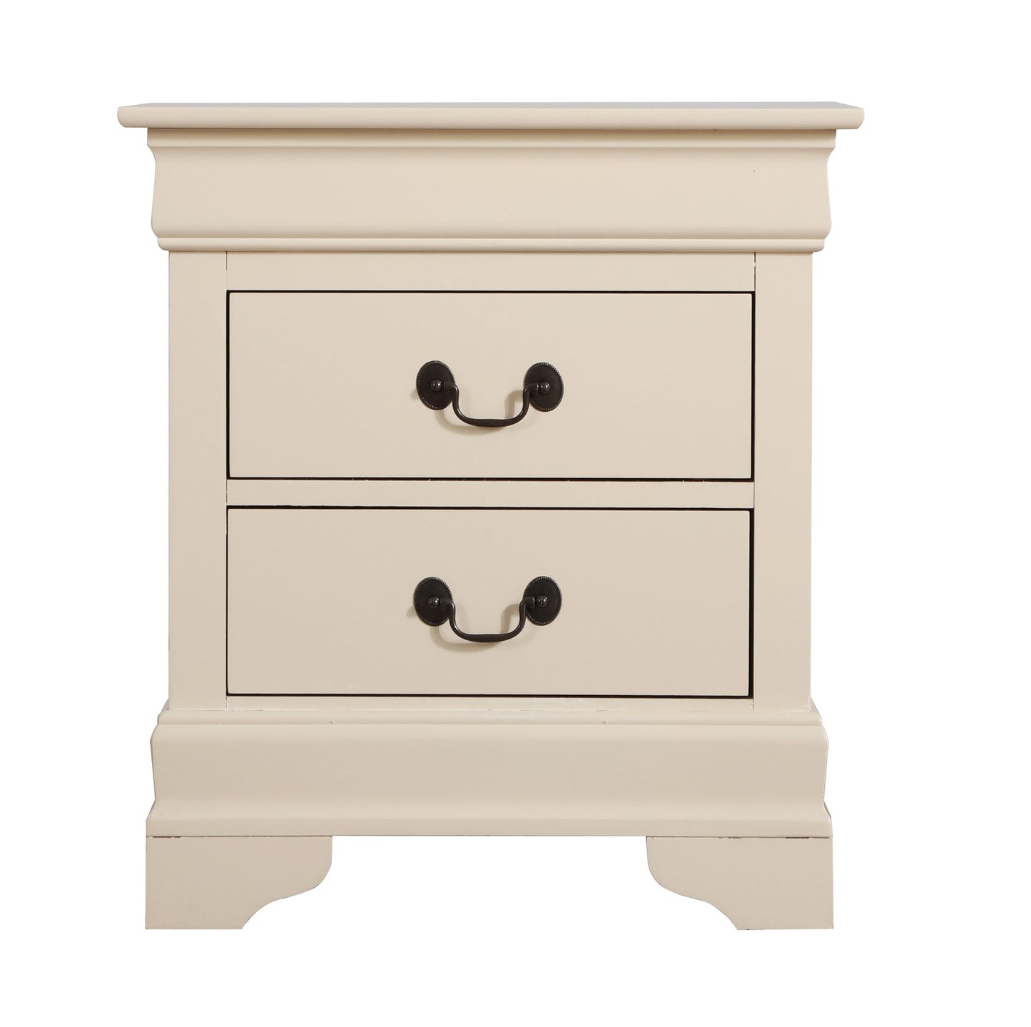Elegant Beige Nightstand With Classic Design image 3