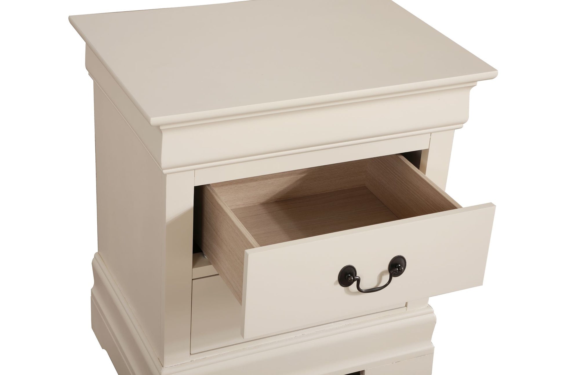 Elegant Beige Nightstand With Classic Design image 6