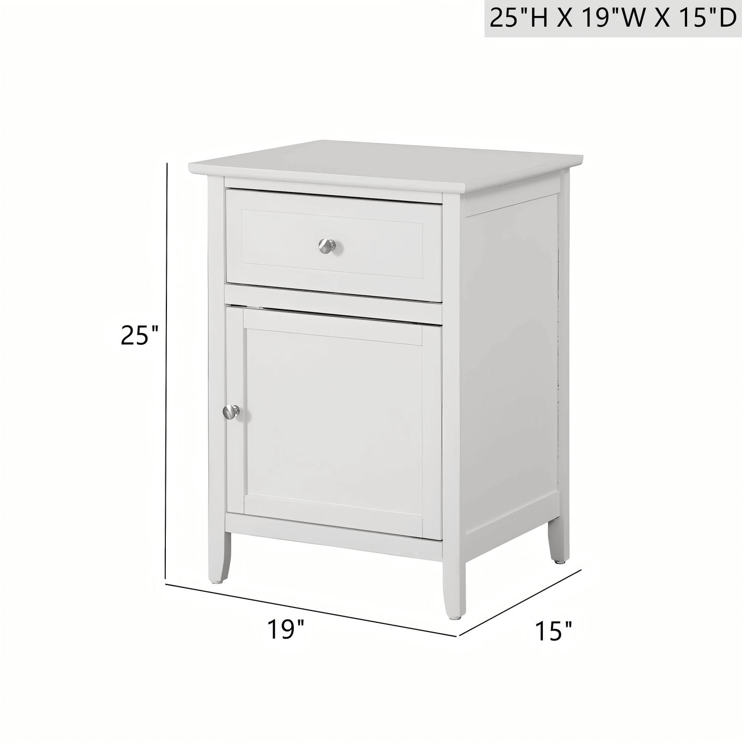 Elegant White Nightstand For Modern Spaces image 5