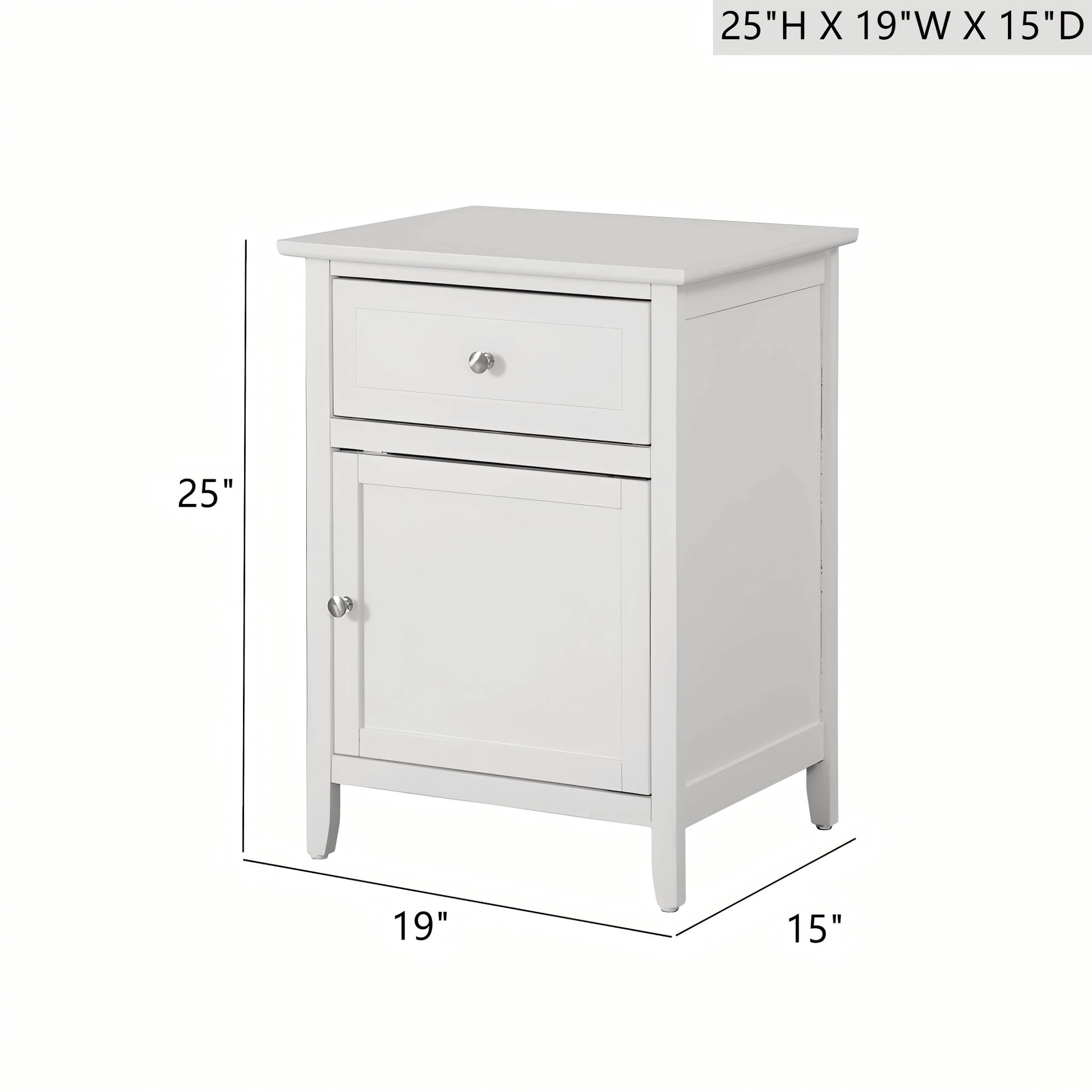 Elegant White Nightstand For Modern Spaces image 5