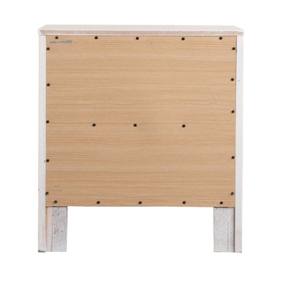 Elegant White Transitional Nightstand image 3