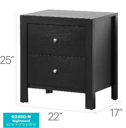 Elegantly Designed Bedside Table In Chic Black image 7
