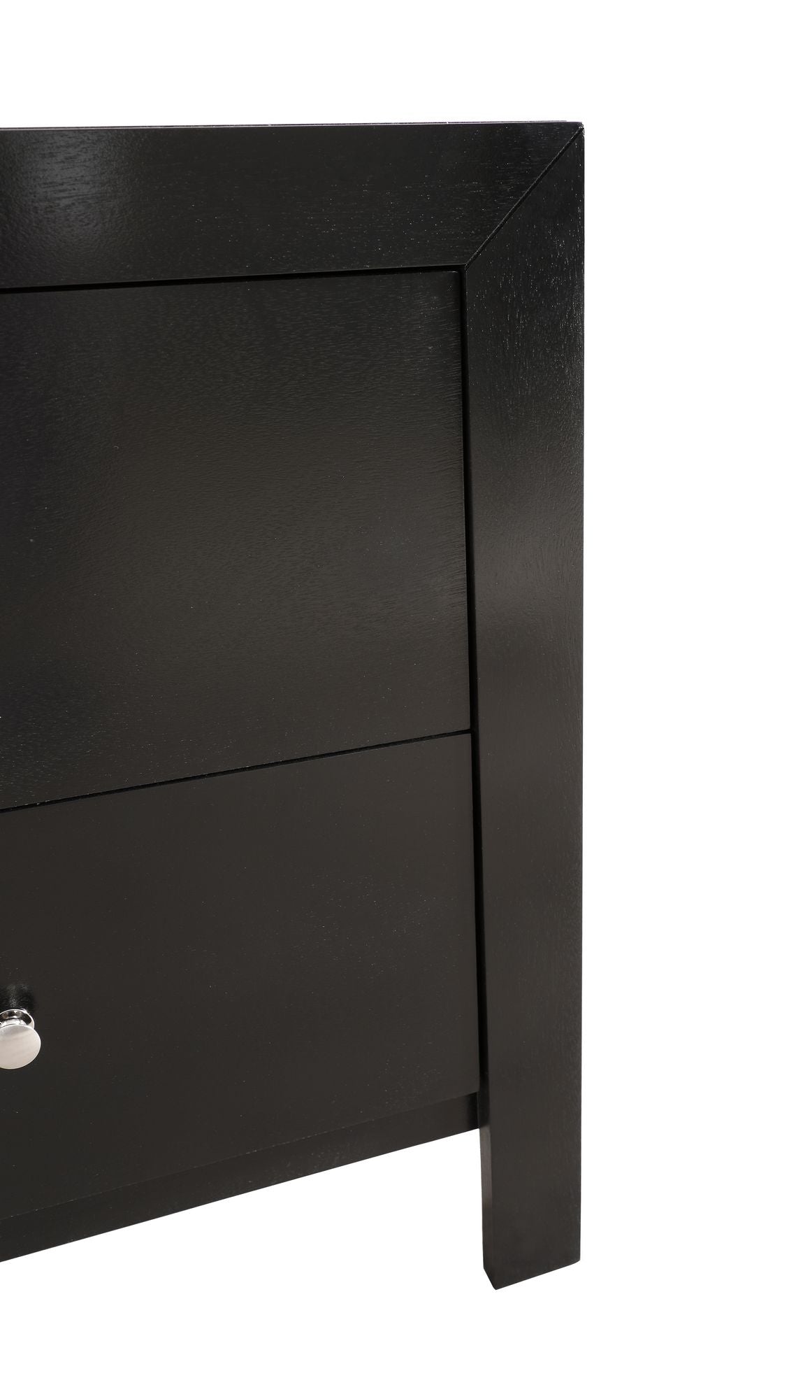 Elegantly Designed Bedside Table In Chic Black image 3