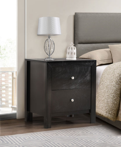 Elegantly Designed Bedside Table In Chic Black image 1