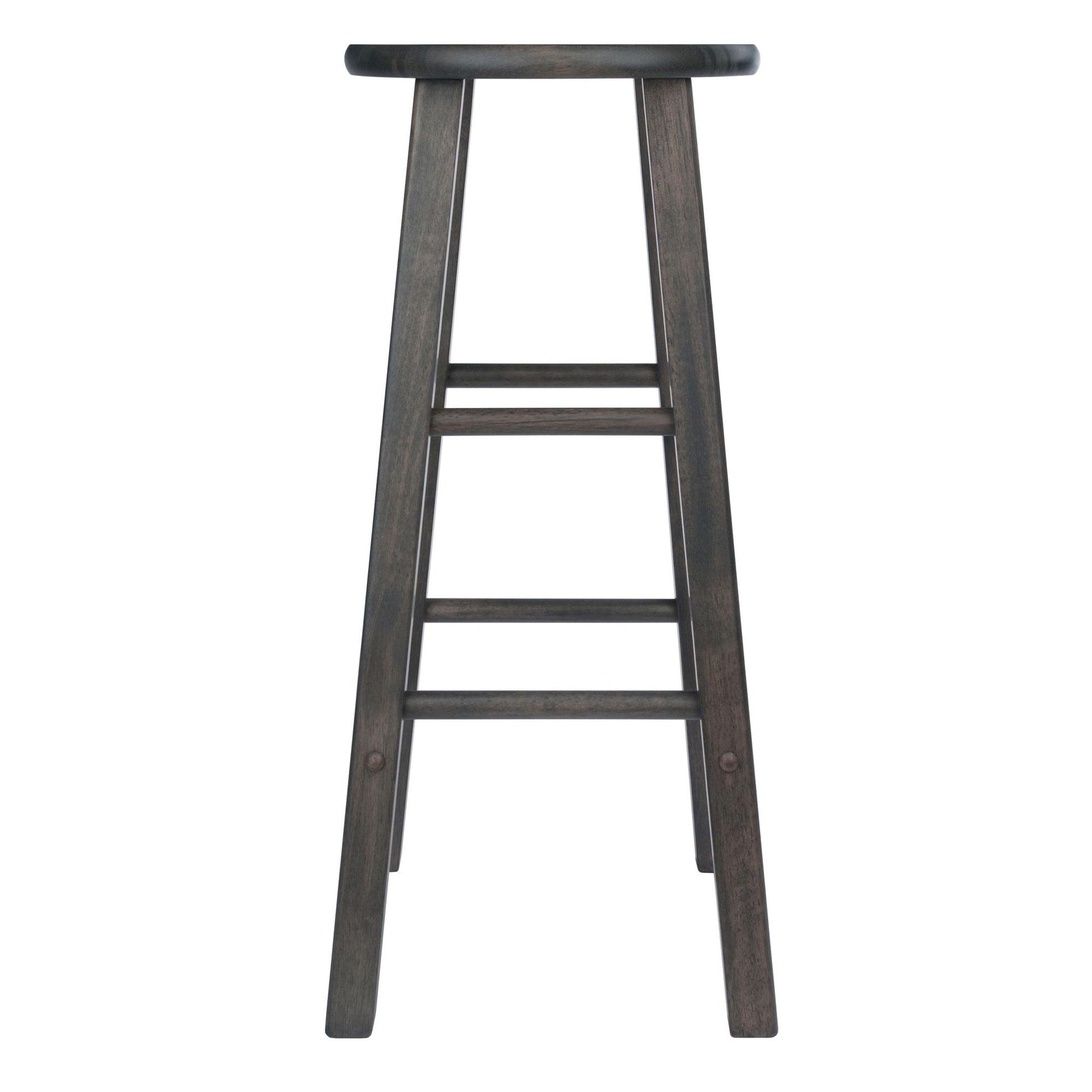 Element 2-Pc Square Leg Bar Stool Set; Oyster Gray image 5