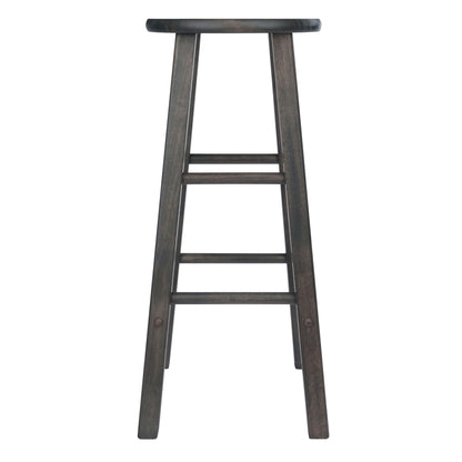 Element 2-Pc Square Leg Bar Stool Set; Oyster Gray image 5