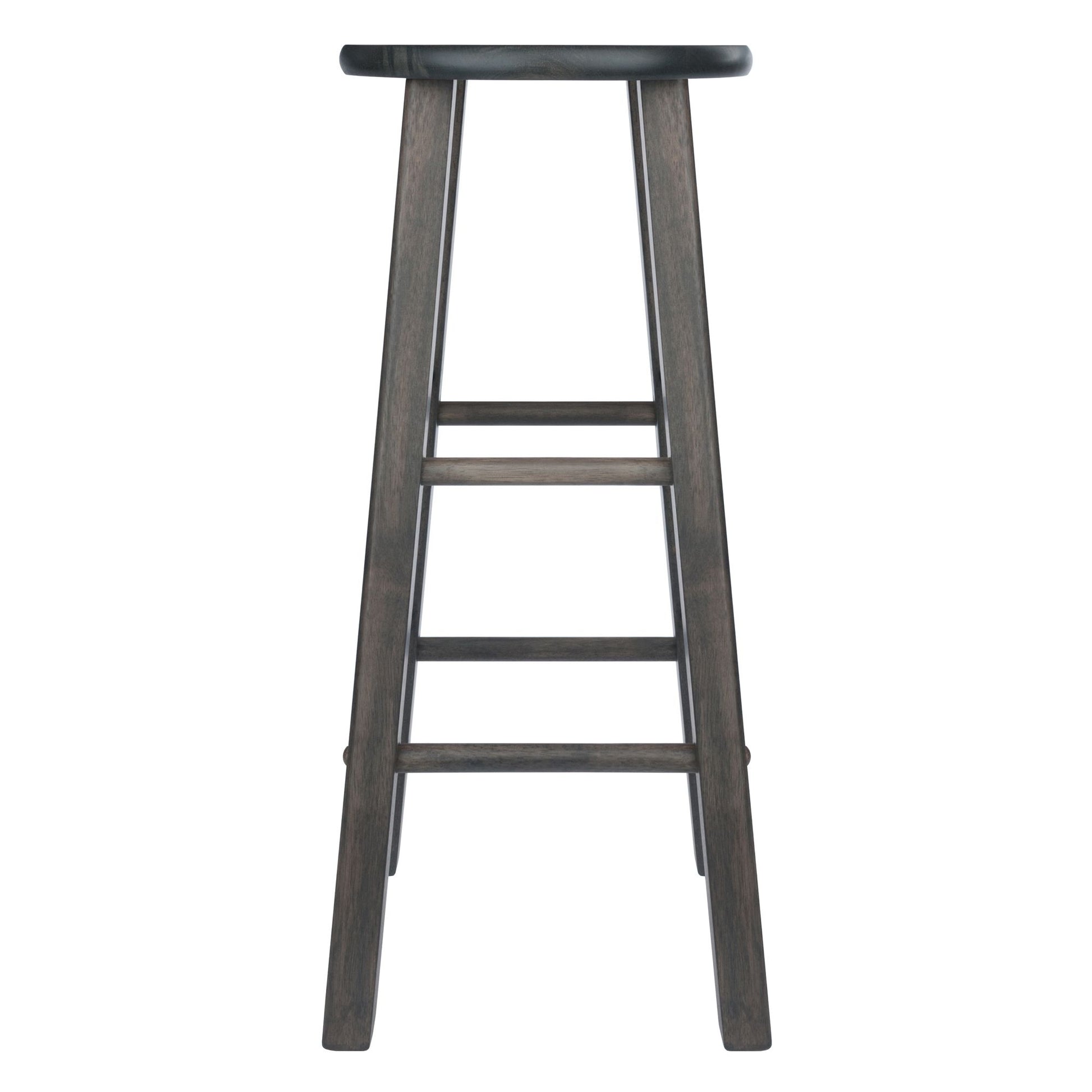 Element 2-Pc Square Leg Bar Stool Set; Oyster Gray image 6