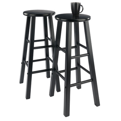 Element Bar Stools; 2-Pc Set; Black image 3