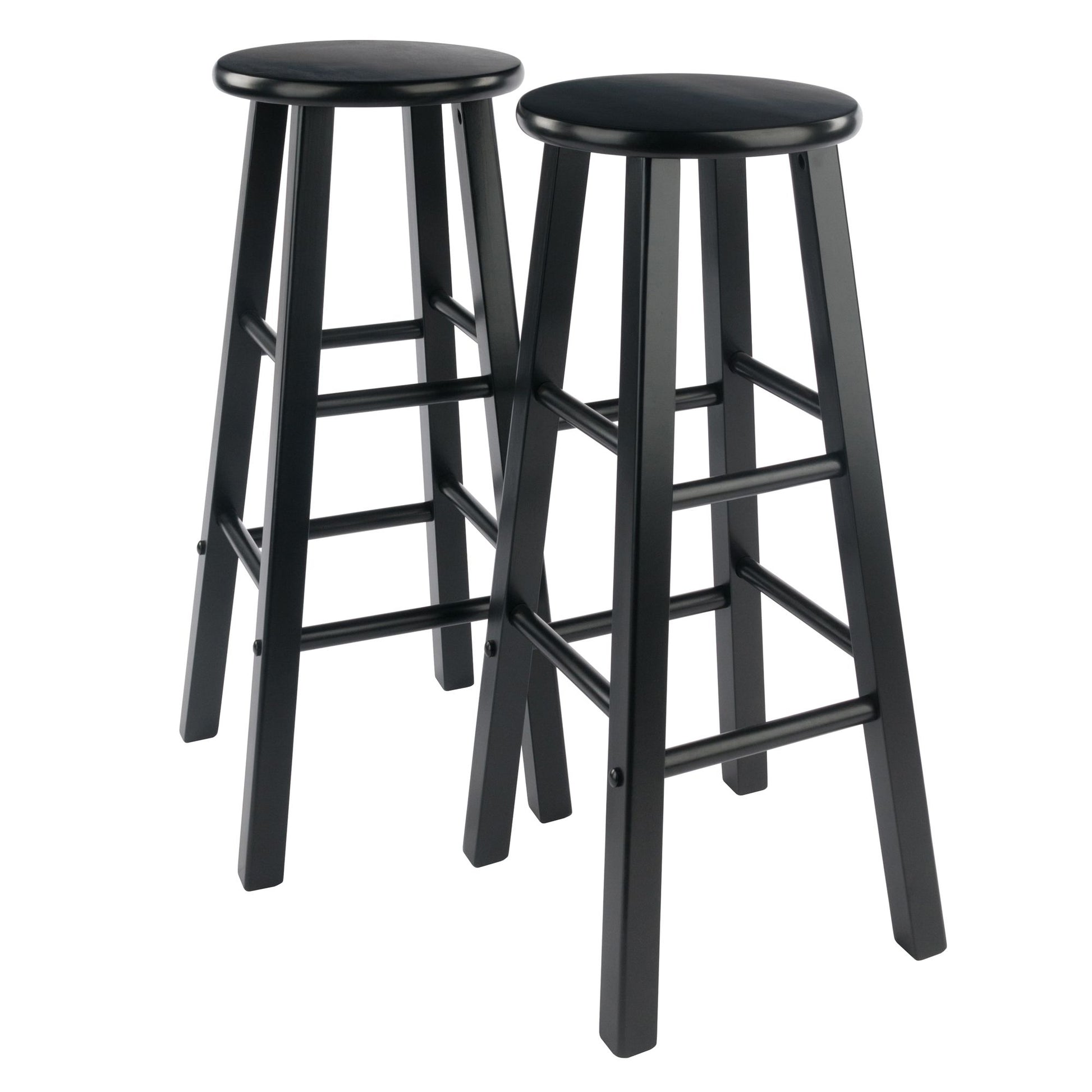Element Bar Stools; 2-Pc Set; Black image 1