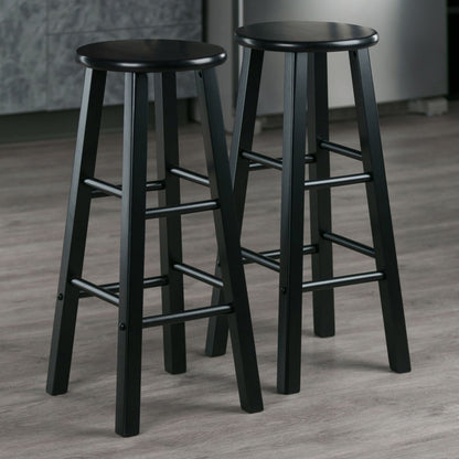 Element Bar Stools; 2-Pc Set; Black image 2