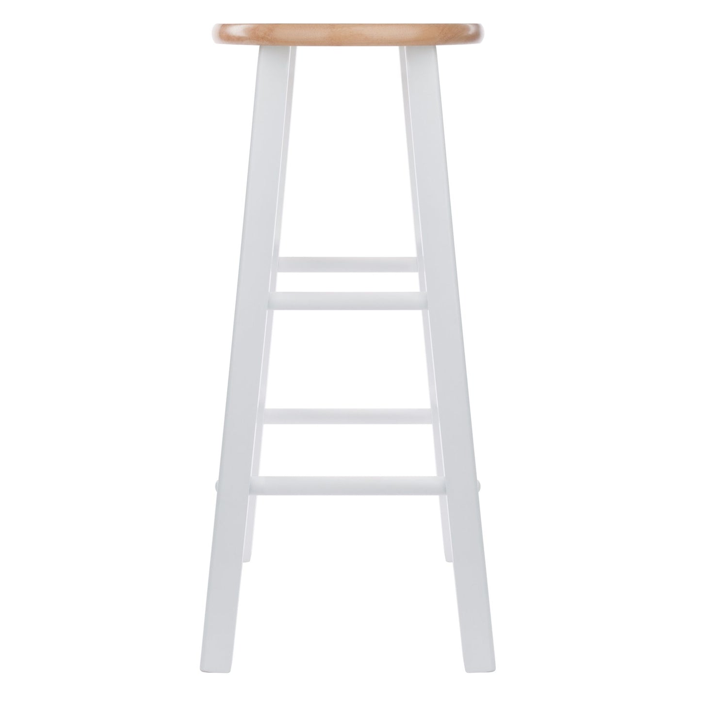 Element Bar Stools; 2-Pc Set; Natural & White image 2