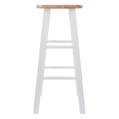 Element Bar Stools; 2-Pc Set; Natural & White image 3