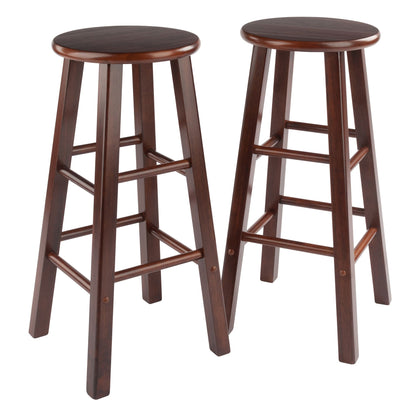 Element Bar Stools; 2-Pc Set; Walnut image 1