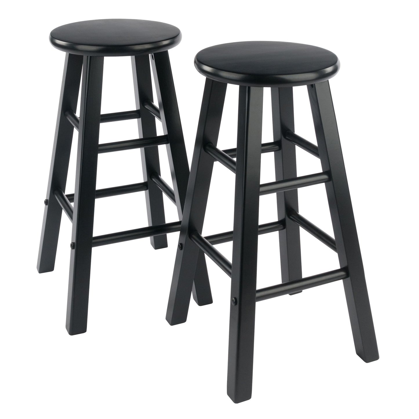 Element Counter Stools; 2-Pc Set; Black image 1