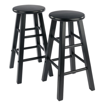 Element Counter Stools; 2-Pc Set; Black image 1