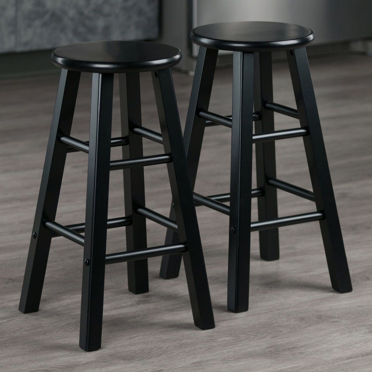 Element Counter Stools; 2-Pc Set; Black image 2