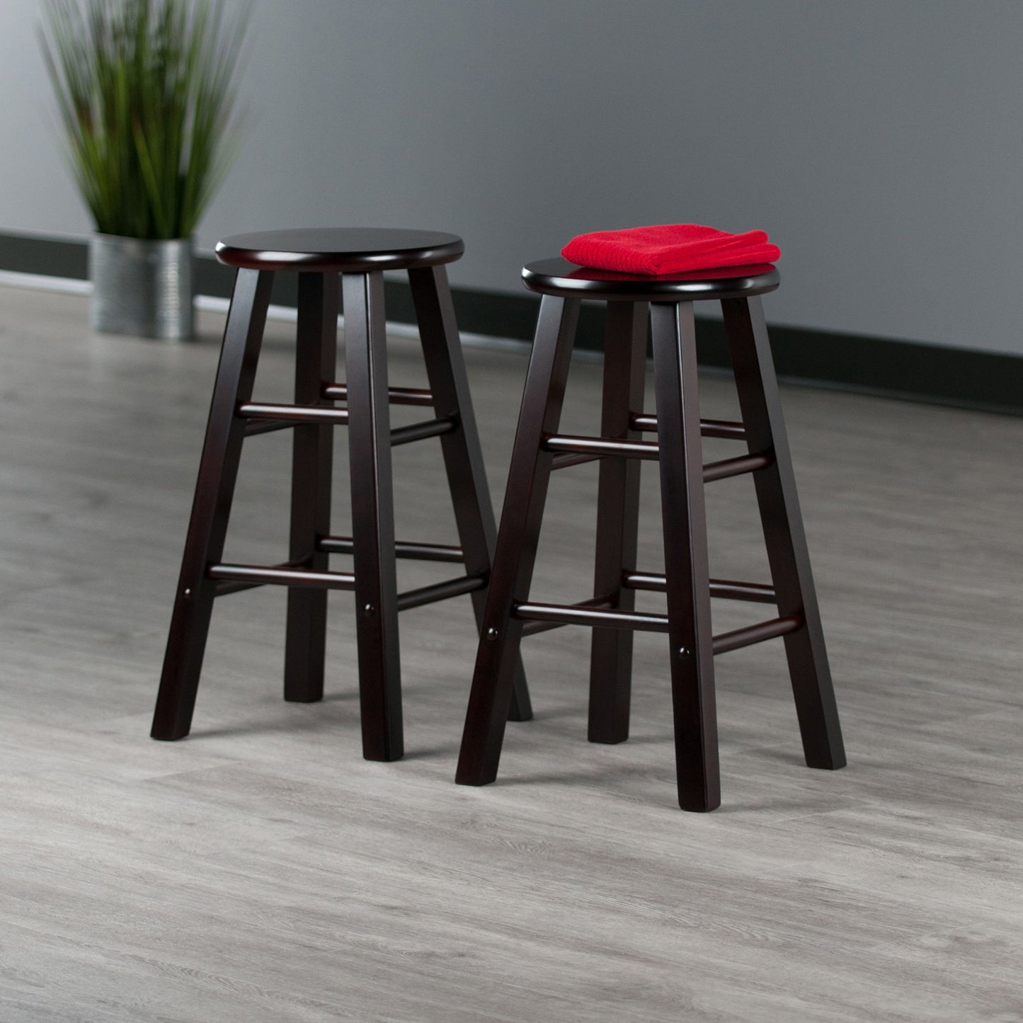 Element Counter Stools; 2-Pc Set; Espresso image 2