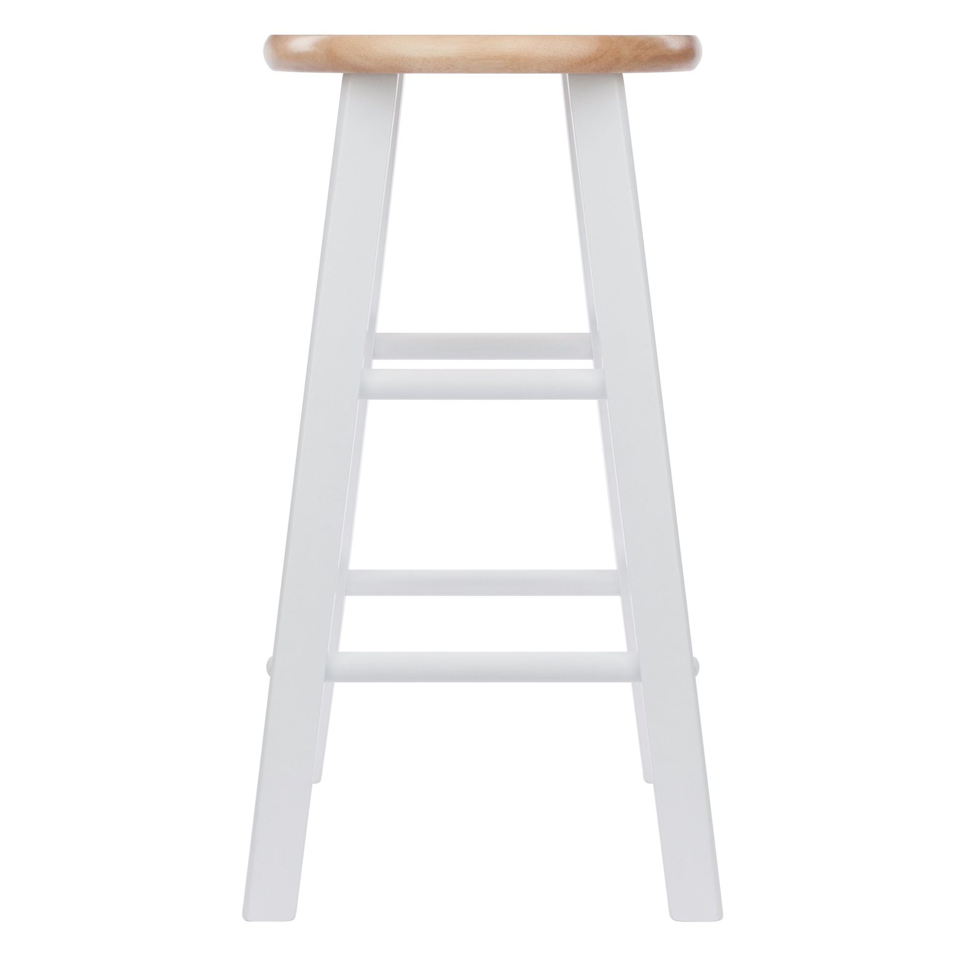 Element Counter Stools; 2-Pc Set; Natural & White image 3