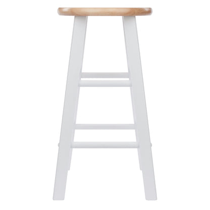 Element Counter Stools; 2-Pc Set; Natural & White image 3