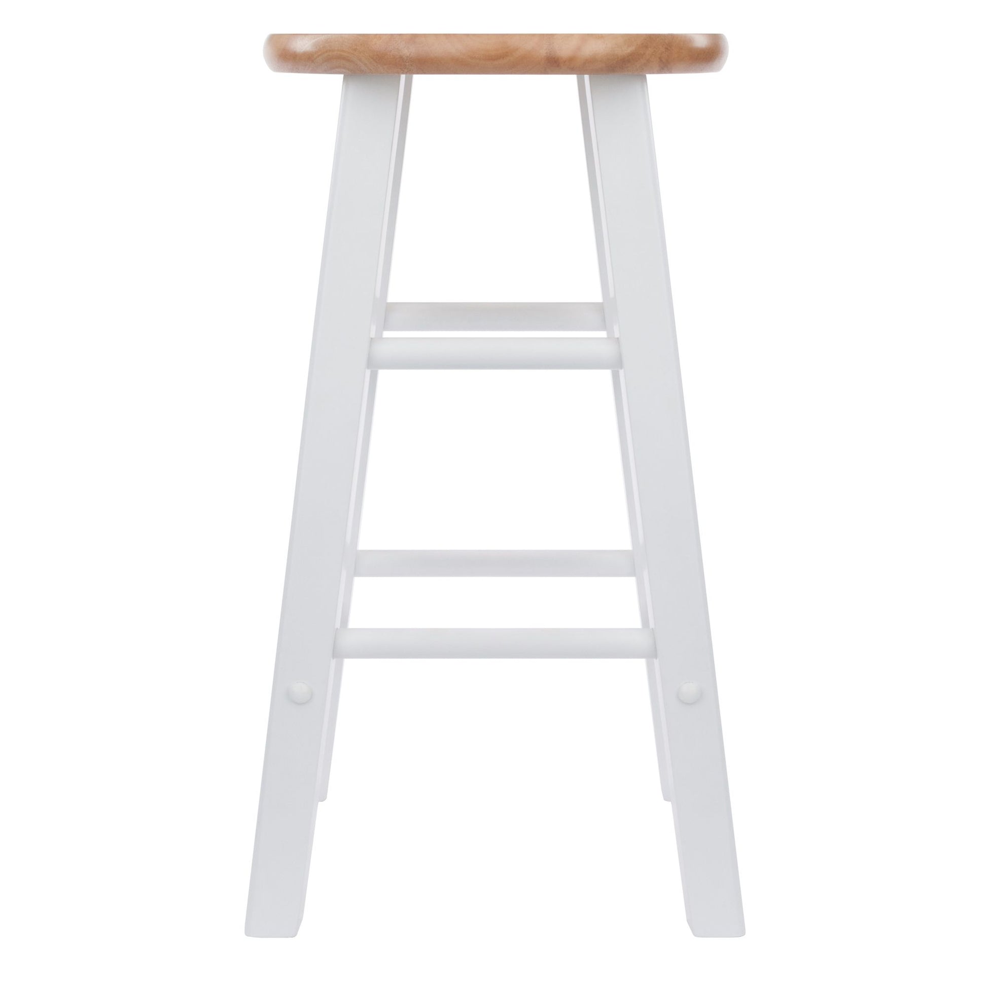 Element Counter Stools; 2-Pc Set; Natural & White image 4