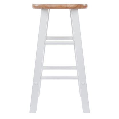 Element Counter Stools; 2-Pc Set; Natural & White image 4