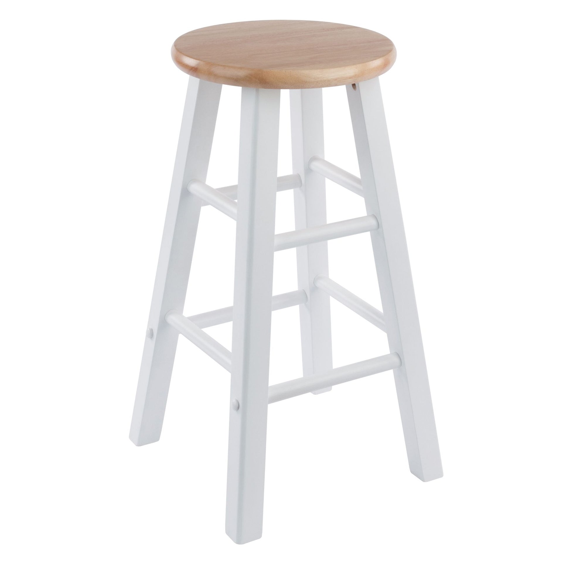 Element Counter Stools; 2-Pc Set; Natural & White image 6
