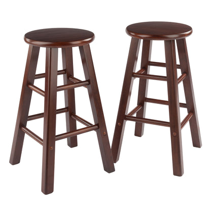 Element Counter Stools; 2-Pc Set; Walnut image 1