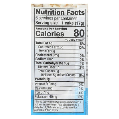 Element Organic Dipped Rice Cakes - Dark Chocolate - Case Of 6 - 3.5 Oz image 3