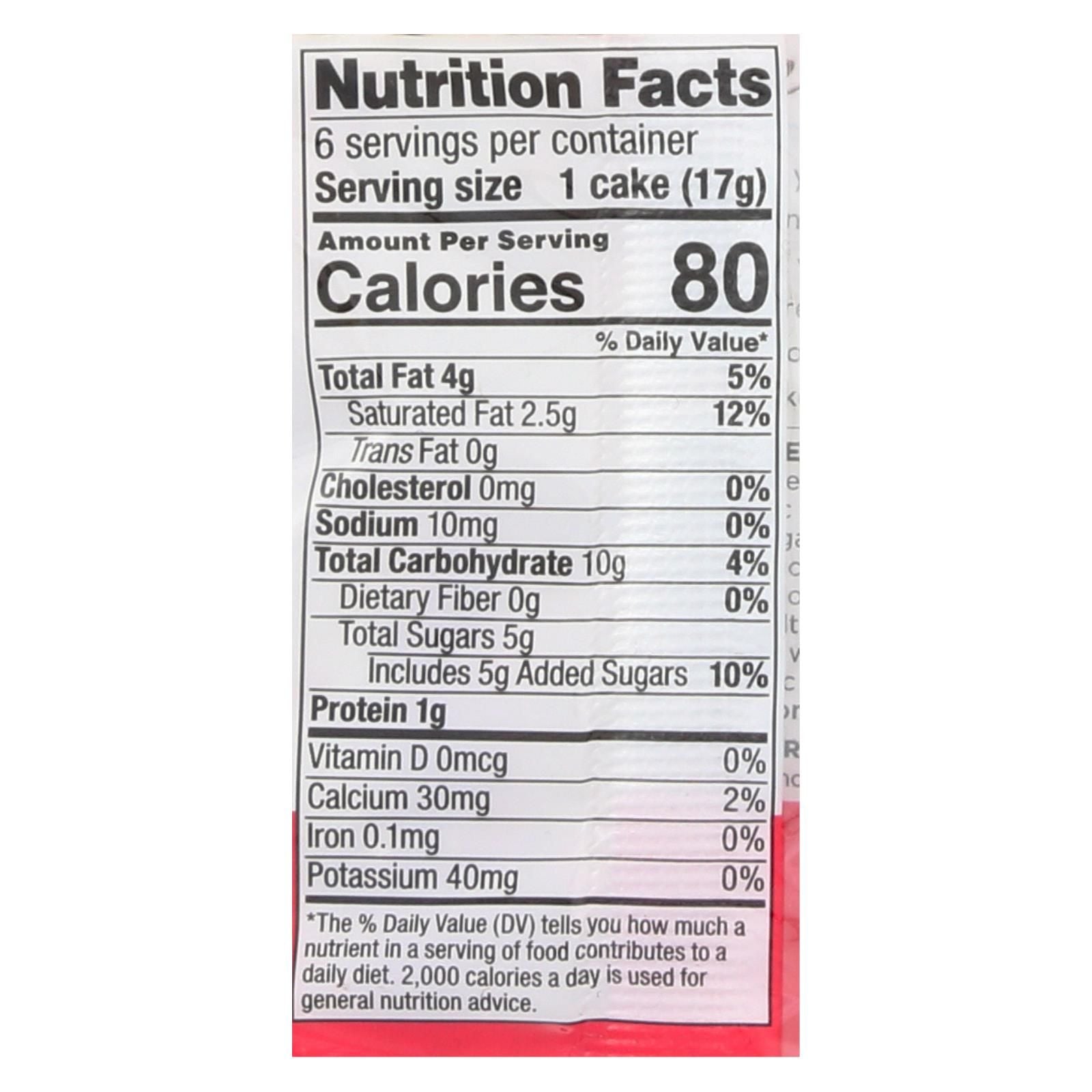 Element Organic Dipped Rice Cakes - Strawberry'n'cream - Case Of 6 - 3.5 Oz image 2