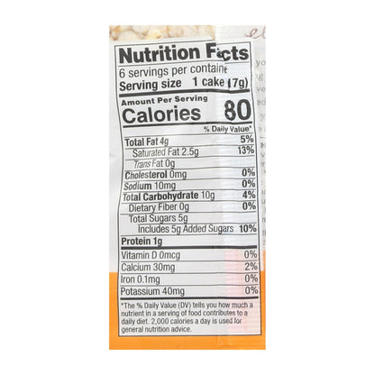 Element Organic Dipped Rice Cakes - Vanilla Orange - Case Of 6 - 3.5 Oz image 2
