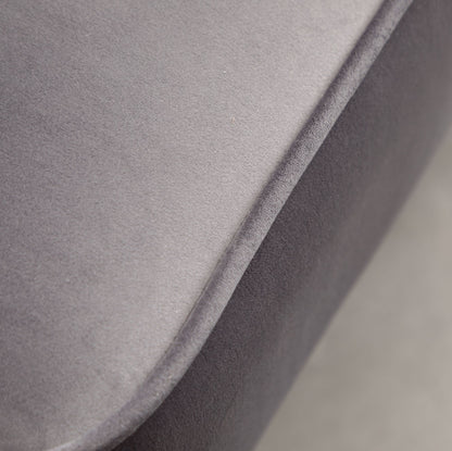 Elon Contemporary Velvet Upholstered Accent Chair, Gray image 9