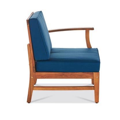 PERLA 3 SEATER SOFA AND TABLE SET, BLUE image 10
